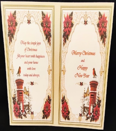  embossed look christmas robin by Margarette Blakeborough