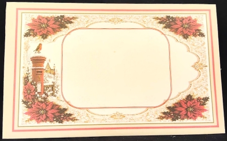  embossed look christmas robin by Margarette Blakeborough