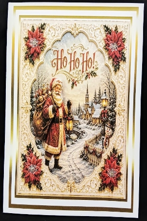  embossed look christmas santa by Margarette Blakeborough