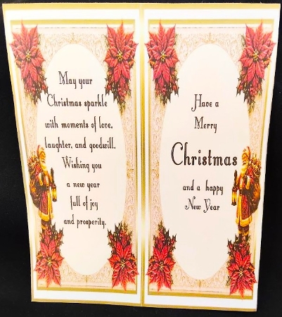  embossed look christmas santa by Margarette Blakeborough