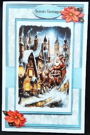 Santas on his way by Margarette Blakeborough