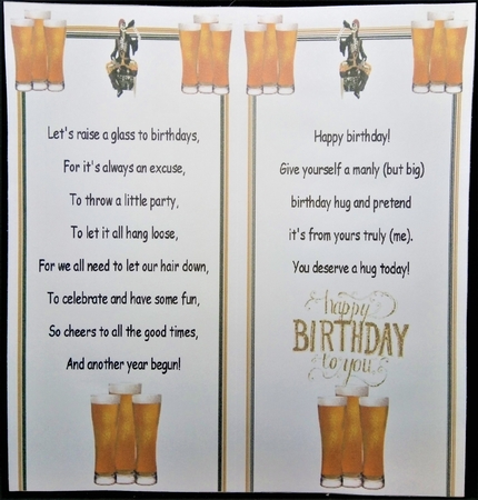 Beer is Like Birthdays by Margarette Blakeborough