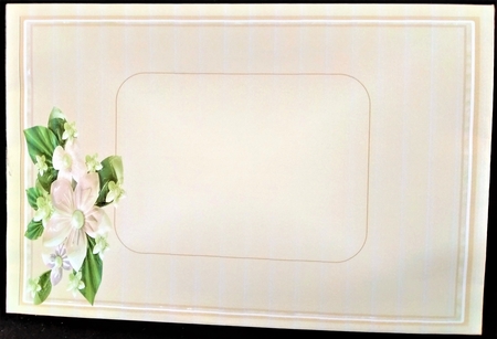 Cream Ceramic Floral Sympathy - 8in x 8in Decoupage by Margarette Blakeborough
