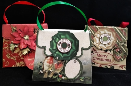 Handbag Gift Box Holly Pattern by Margarette Blakeborough