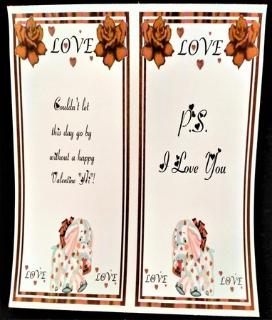 Be Mine Elephant Card Front with Decoupage by Margarette Blakeborough