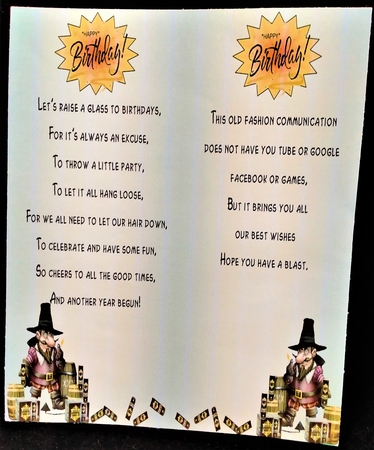 Funny Male Birthday Card - here's the Match by Margarette Blakeborough
