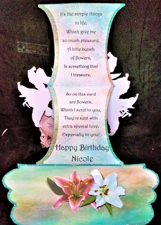 Everlasting Bouquet Easel - Lily by Margarette Blakeborough