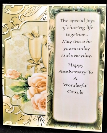 No Holes Fold Golden Wedding Anniversary Mini Kit by Margarette Blakeborough