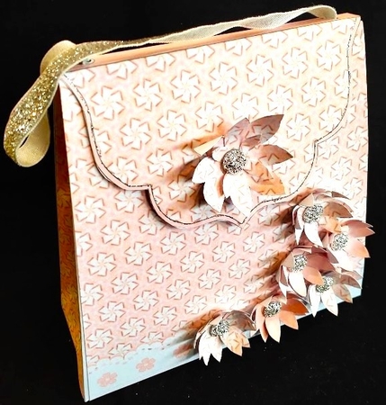 Large Gift Handbag - Windmill Flowers by Margarette Blakeborough