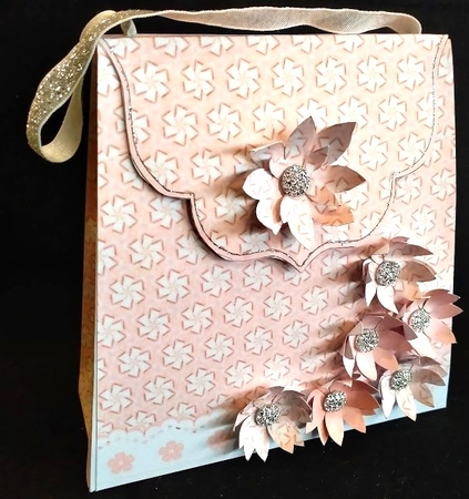 Large Gift Handbag - Windmill Flowers by Margarette Blakeborough