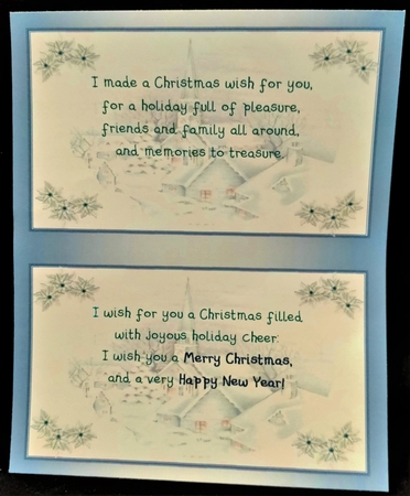 Blue Village Best Friend at Christmas 8in Sentiment Topper by Margarette Blakeborough