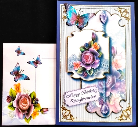 Majestic Blackberry Rose Corner Stacker Topper 2 by Margarette Blakeborough