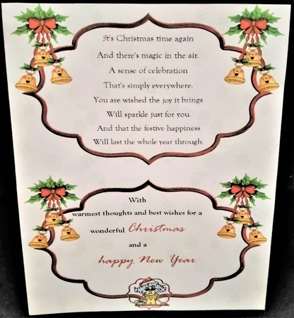 Santa Just Called Stella Quick Card by Margarette Blakeborough