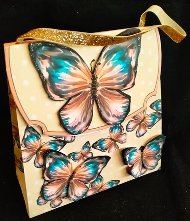 Large Gift Handbag - Butterfly Bag 3 by Margarette Blakeborough