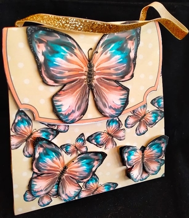 Large Gift Handbag - Butterfly Bag 3 by Margarette Blakeborough
