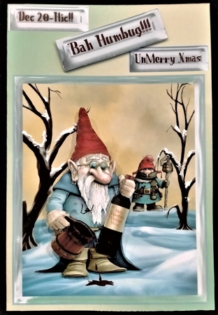 Bah Humbug! Christams Pyramge Sheet by Margarette Blakeborough