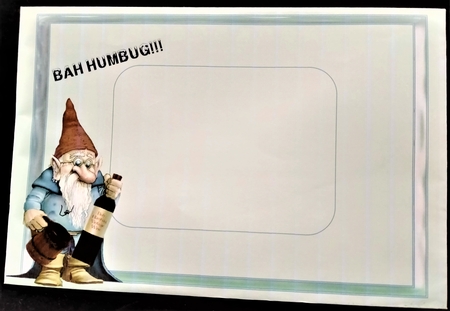 Bah Humbug! Christams Pyramge Sheet by Margarette Blakeborough