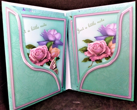 Lilac Roses Notelet Gift Set by Margarette Blakeborough
