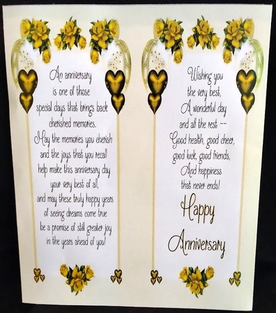 Hearts and Flowers - Golden Roses by Margarette Blakeborough