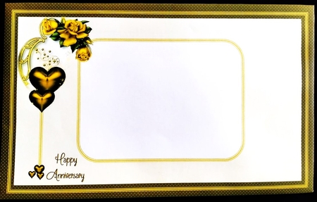 Hearts and Flowers - Golden Roses by Margarette Blakeborough