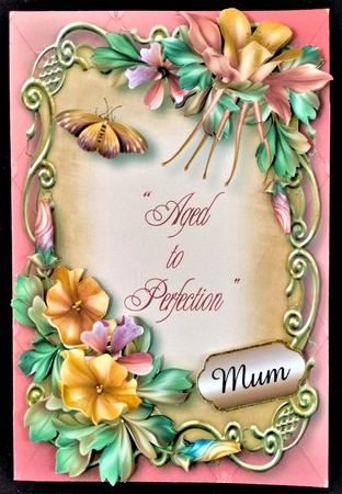 Fleur De La Foret Pink Floral Plaque by Margarette Blakeborough