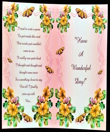 Fleur De La Foret Pink Floral Plaque by Margarette Blakeborough