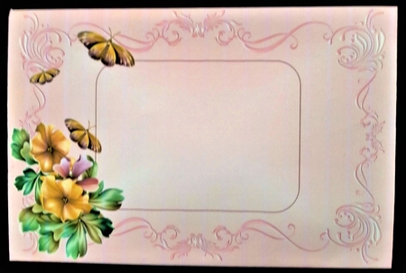 Fleur De La Foret Pink Floral Plaque by Margarette Blakeborough