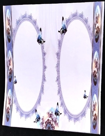Vintage Floral Side Panel Pyramid - Asters by Margarette Blakeborough