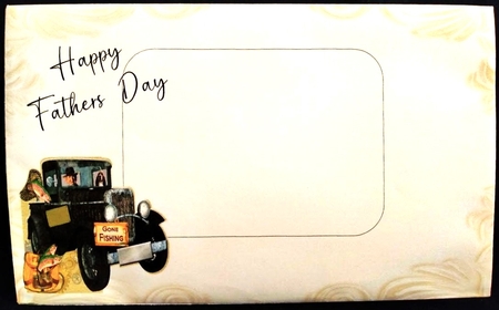 Rusty Truck - Gone Fishing- for Male by Margarette Blakeborough