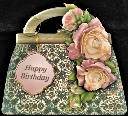 Tapestry and Roses Handbag Card Mini Kit by Margarette Blakeborough