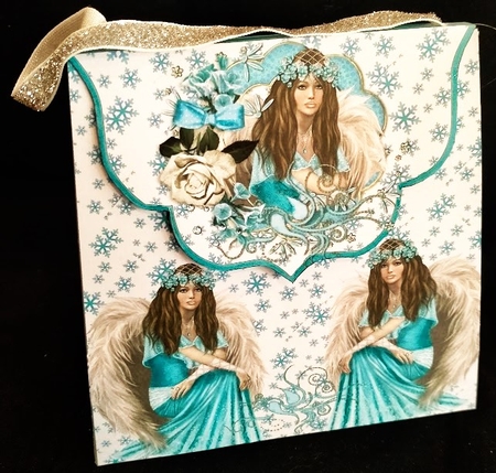 Large Gift Handbag - Blue Angel by Margarette Blakeborough