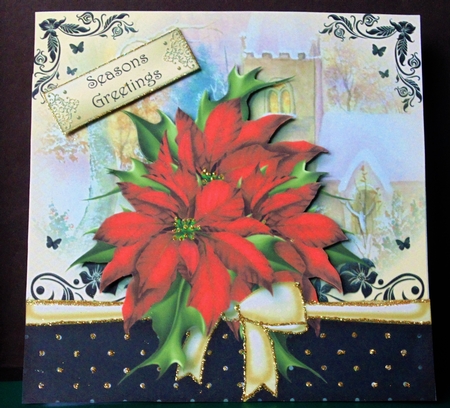 The Christmas Gift of Red Poinsettias by Margarette Blakeborough