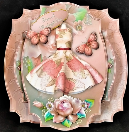 Rose Blush - Pop-out Card Mini-kit by Margarette Blakeborough