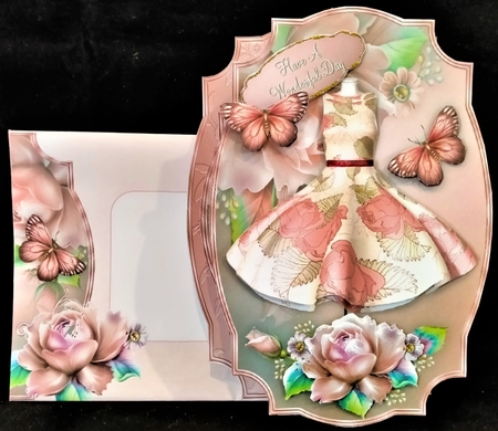 Rose Blush - Pop-out Card Mini-kit by Margarette Blakeborough