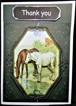 Horses at the Stream by Margarette Blakeborough