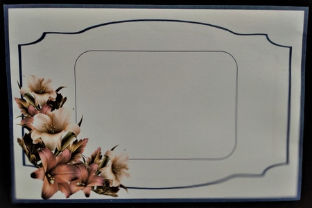 Print, Cut, and Fold , Deepest Sympathy Autumn Lillies  by Margarette Blakeborough