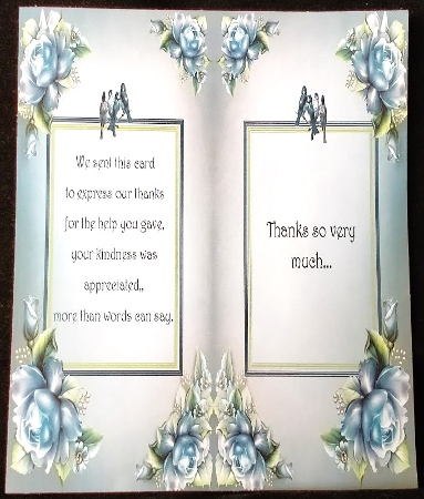 Beautiful Blue Birds & Roses Mini Kit by Margarette Blakeborough