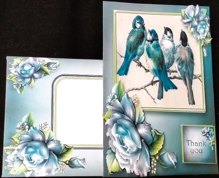 Beautiful Blue Birds & Roses Mini Kit by Margarette Blakeborough