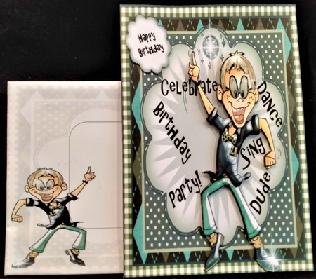 Dance Like Your Dad! Card Front Kit by Margarette Blakeborough