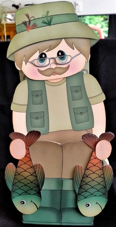 3D on the Shelf Card Kit - Fisherman Martin by Margarette Blakeborough