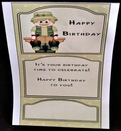 3D on the Shelf Card Kit - Fisherman Martin by Margarette Blakeborough
