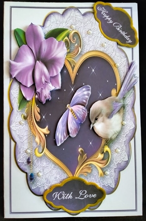 Enchanted Orchid Wobble Card Mini-kit by Margarette Blakeborough