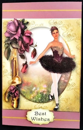 Purple & Golden Ballet Beauty by Margarette Blakeborough