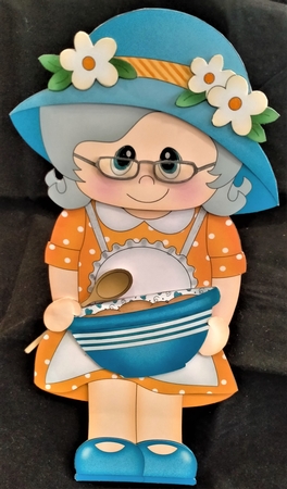 3D on the Shelf Card Kit - Gossip Galz - Baking Brenda by Margarette Blakeborough