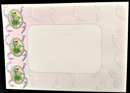 Lilac Postbox A5 Tri-fold Fancy Card Mini Kit by Margarette Blakeborough