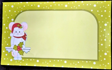 3D on the Shelf Card Kit - Little Christmas Mouse by Margarette Blakeborough