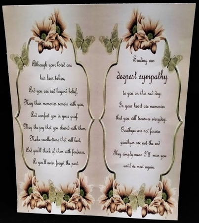 Petals and Wings Sympathy by Margarette Blakeborough
