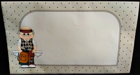 3D on the Shelf Card Kit - Little Golf Old Man Ernie by Margarette Blakeborough