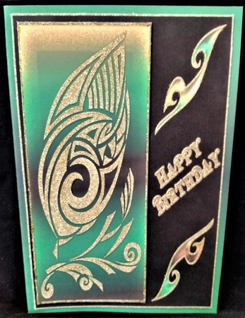 Birthday Artistic Tribal Topper 3 by Margarette Blakeborough