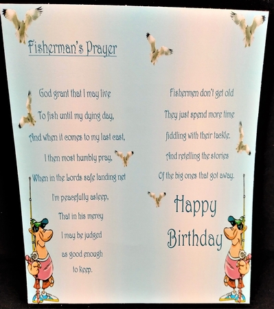 Heard It Was a Big One Birthday Fishing by Margarette Blakeborough